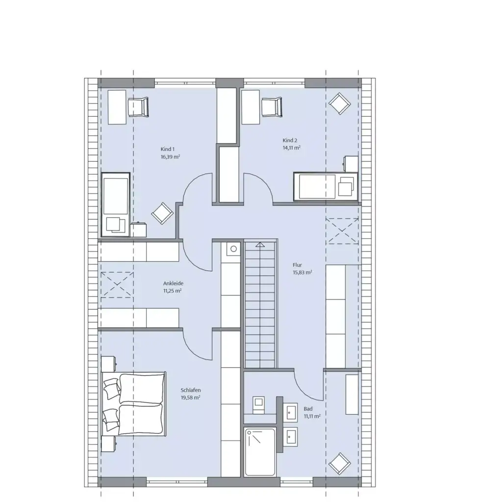 Grundriss Dachgeschoss