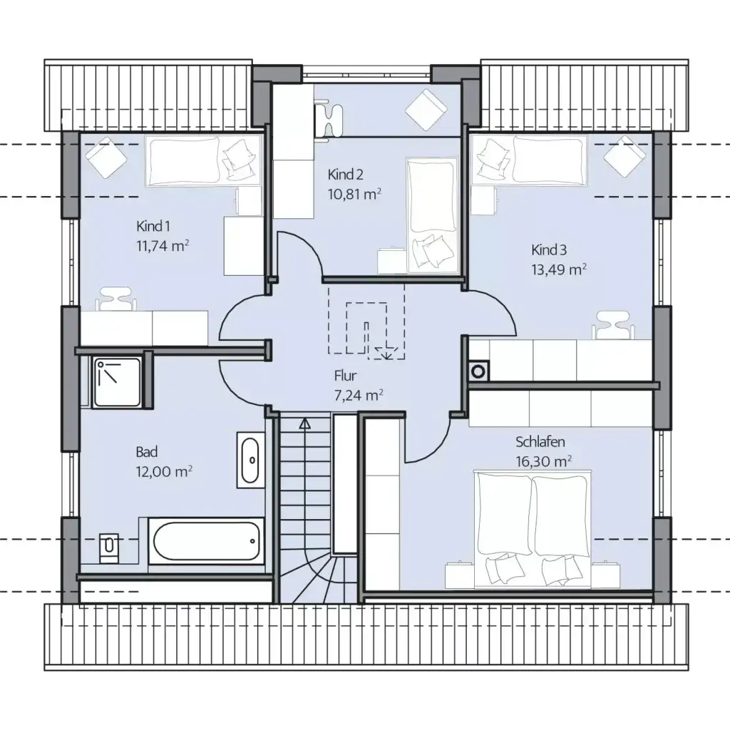 Grundriss Dachgeschoss