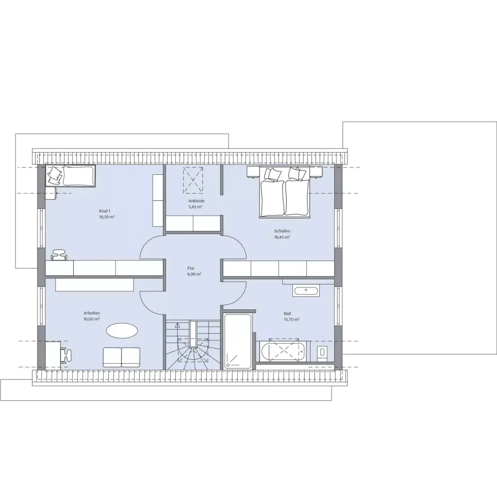 Grundriss Dachgeschoss