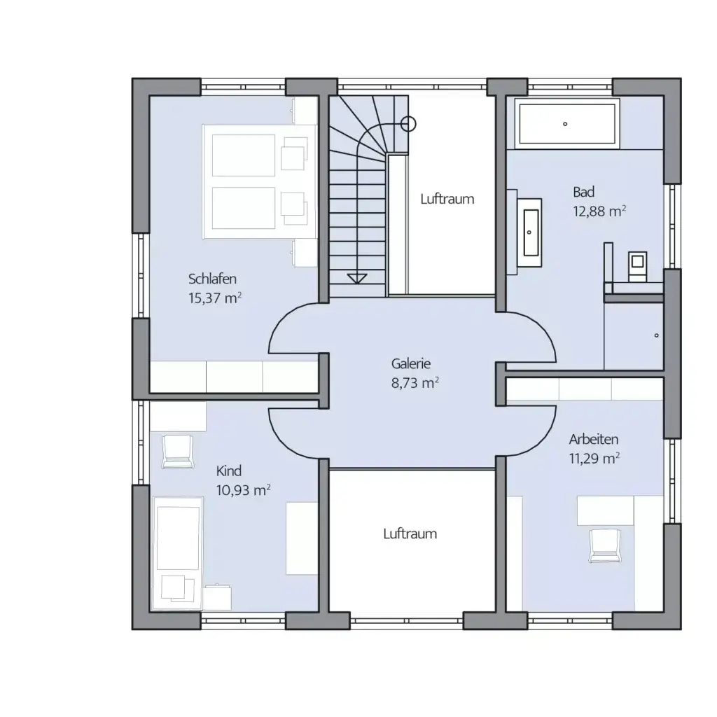 Grundriss Obergeschoss