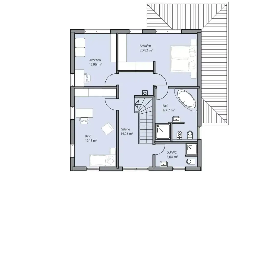 Grundriss Obergeschoss