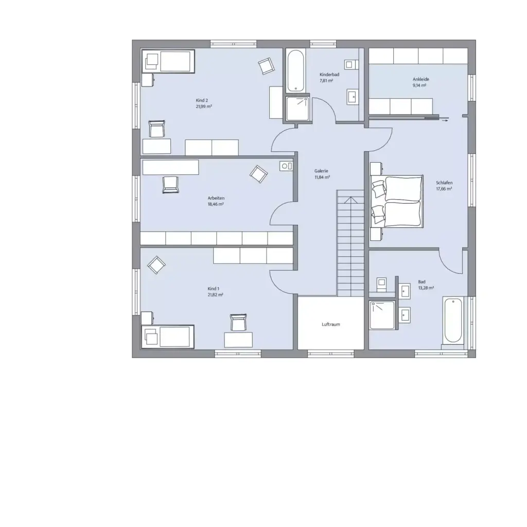 Grundriss Obergeschoss