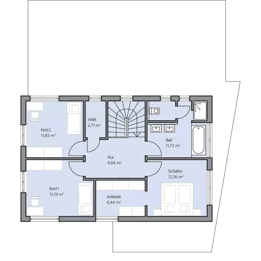 Grundriss Obergeschoss