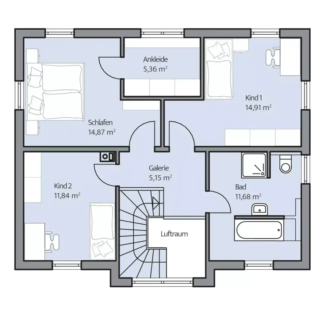 Grundriss Obergeschoss