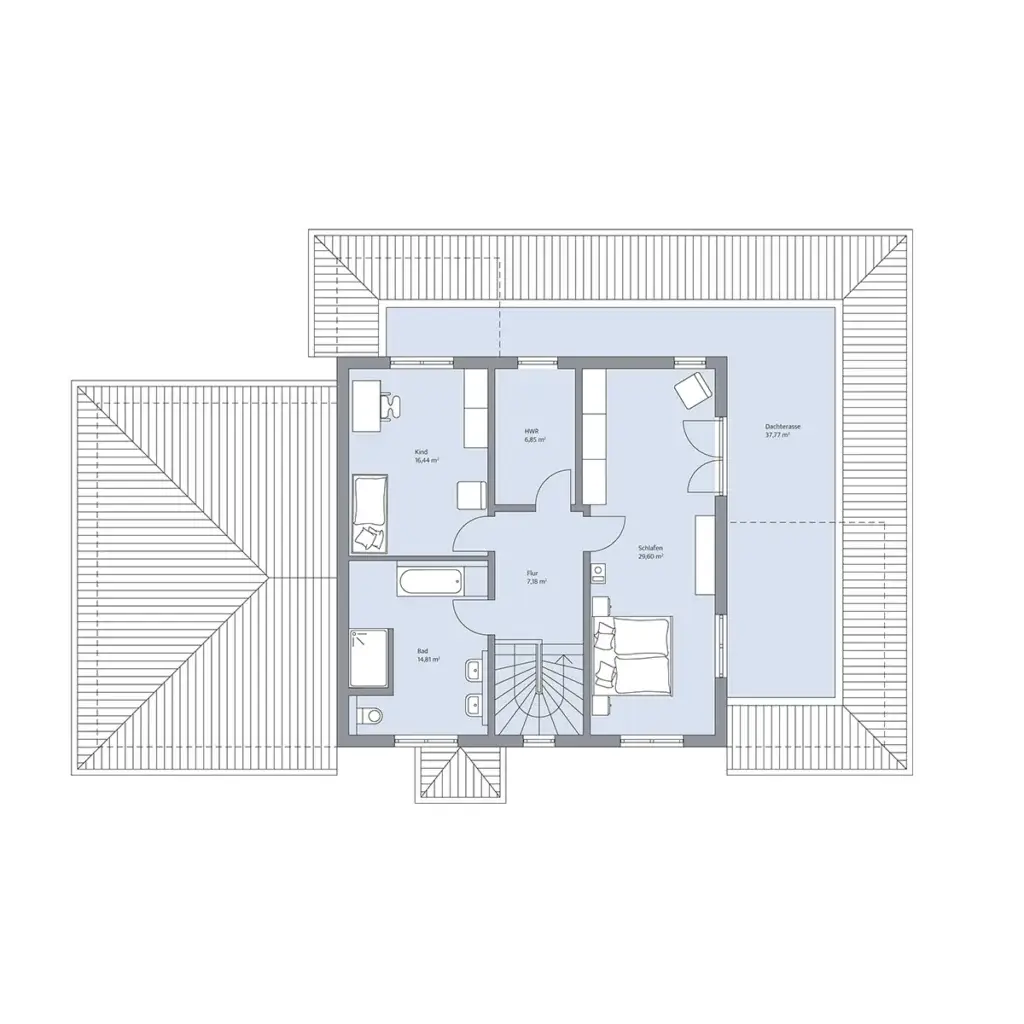 Grundriss Obergeschoss