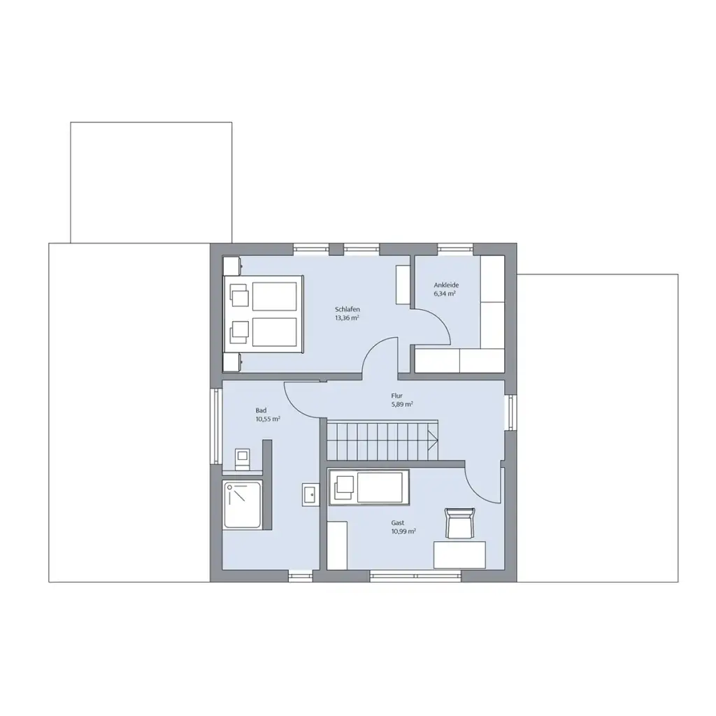 Grundriss Obergeschoss