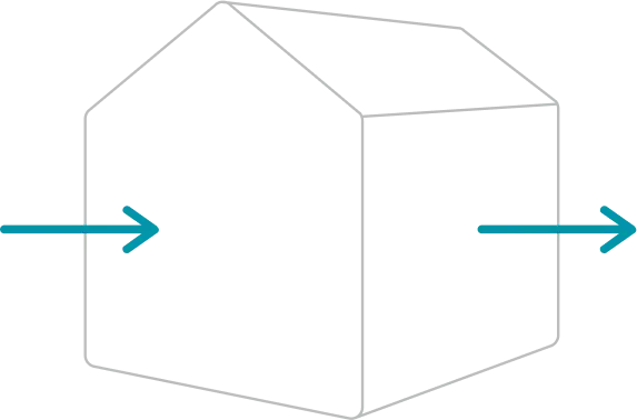 ÖkoPlus Lüftungstechnik – Symbol für kontrollierte Wohnraumlüftung