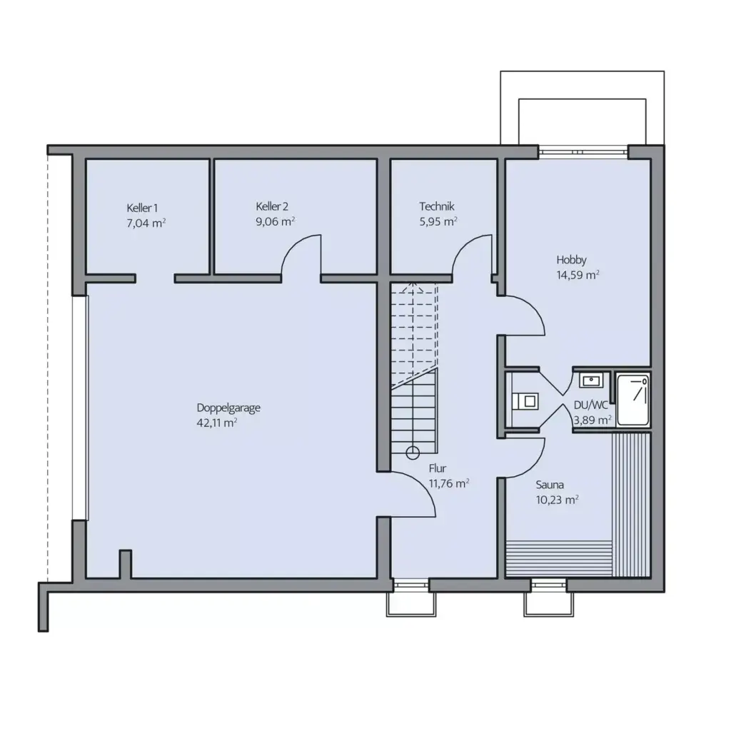 Grundriss Untergeschoss