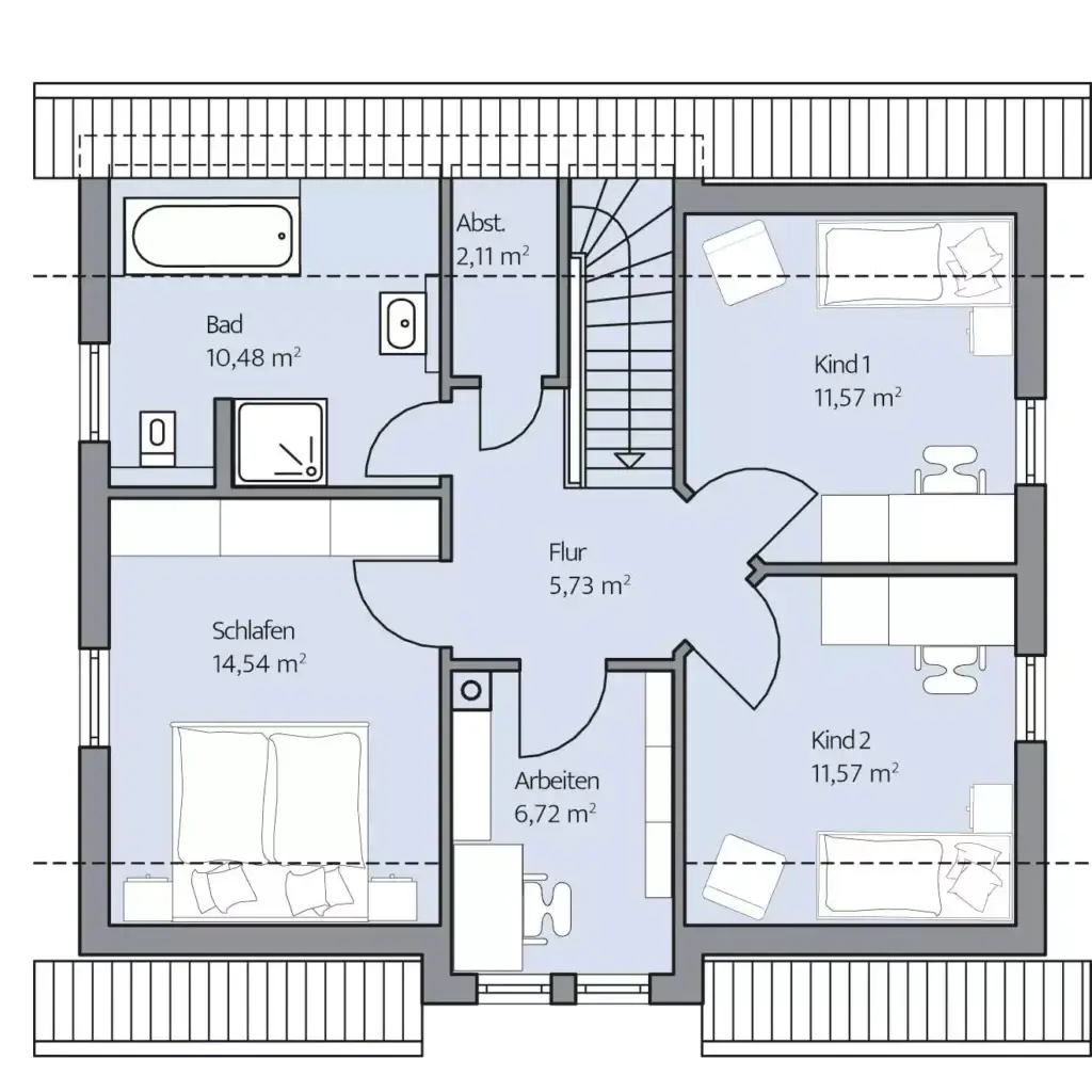 Grundriss Dachgeschoss