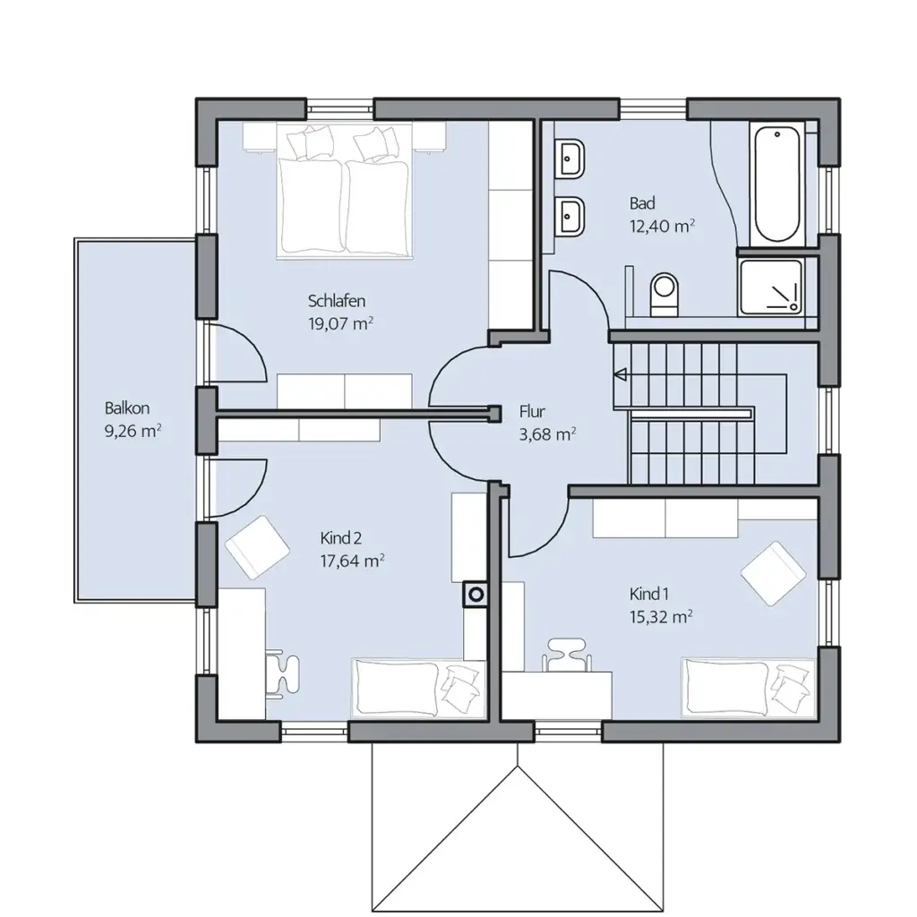 Grundriss Obergeschoss