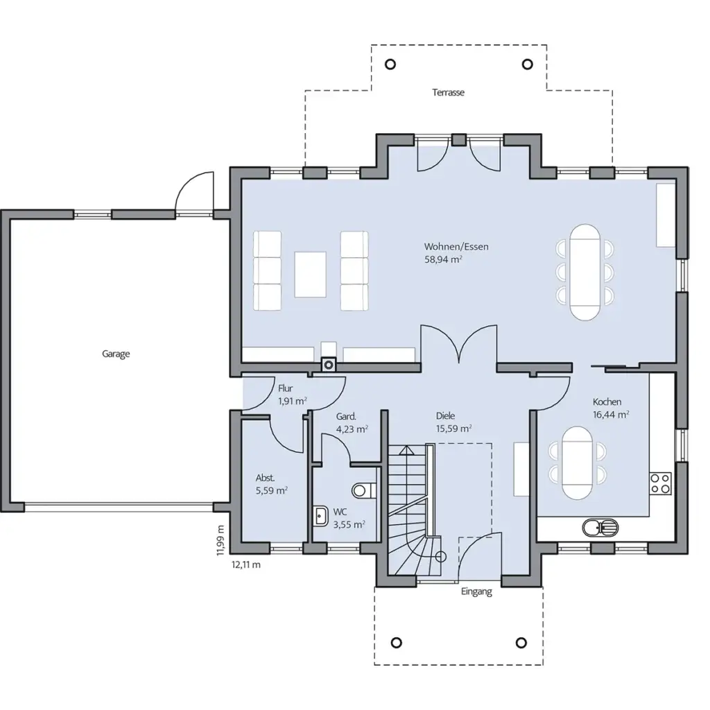 Grundriss Erdgeschoss