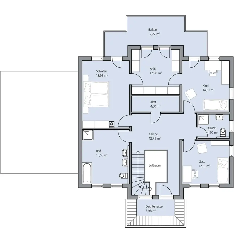 Grundriss Obergeschoss