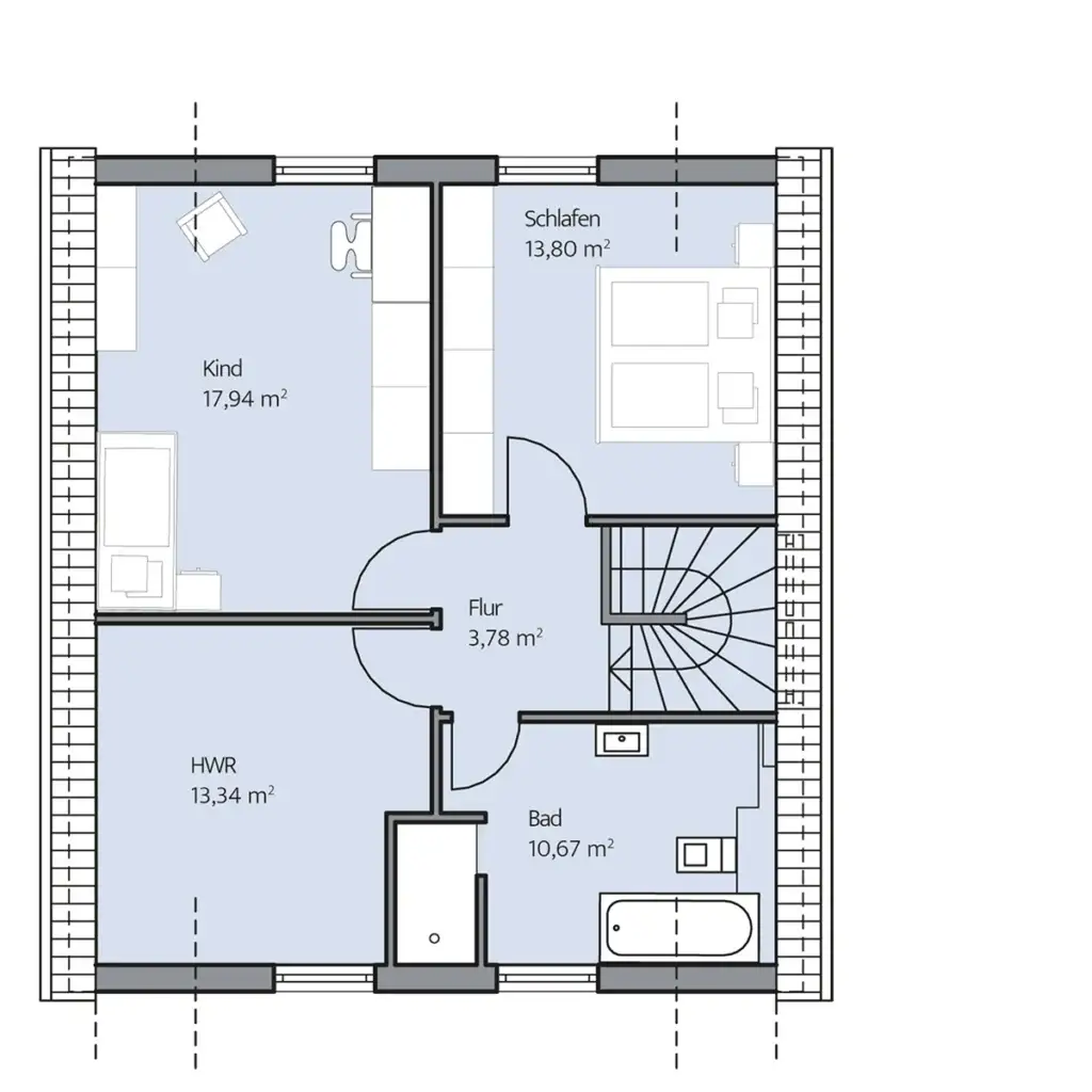 Grundriss Dachgeschoss