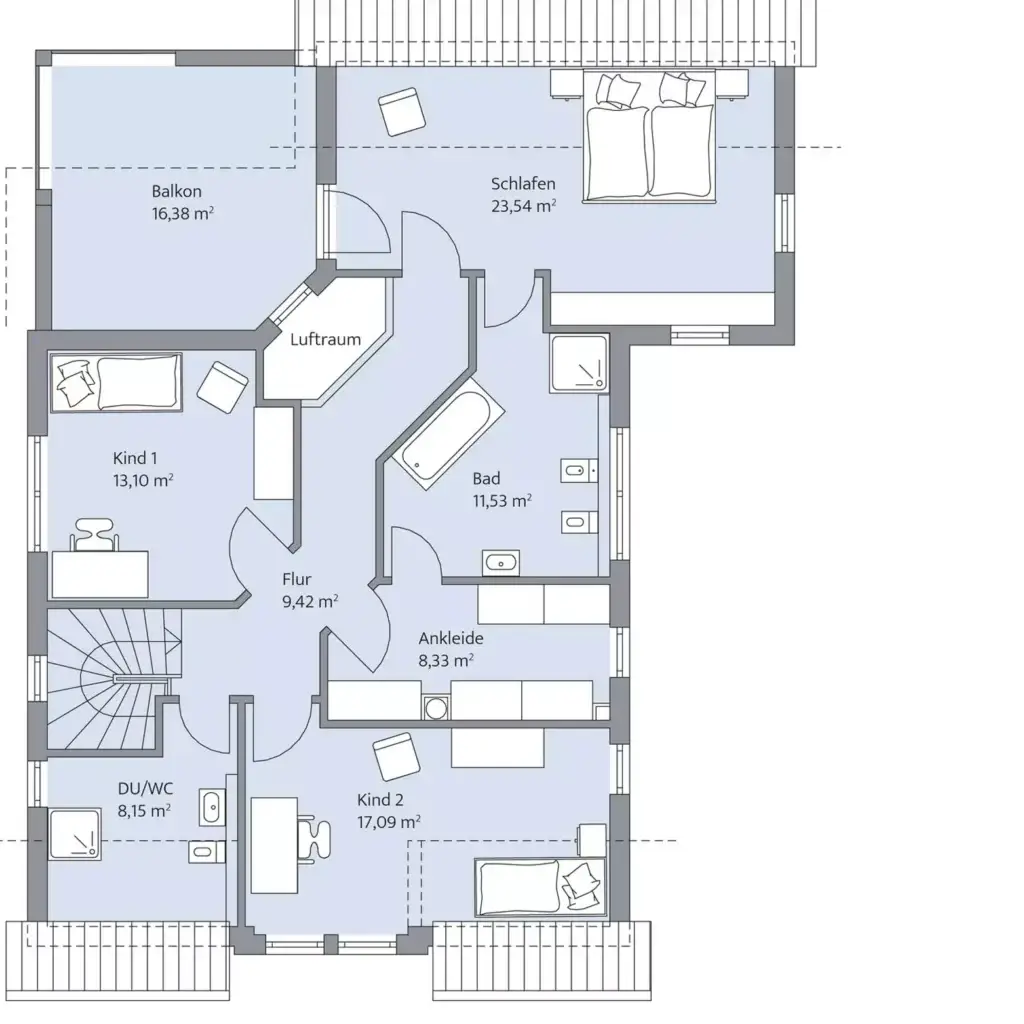 Grundriss Dachgeschoss