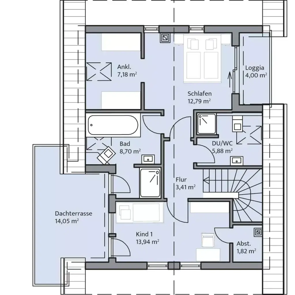 Grundriss Dachgeschoss