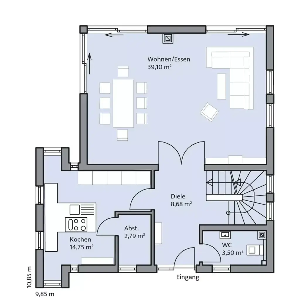 Grundriss Erdgeschoss