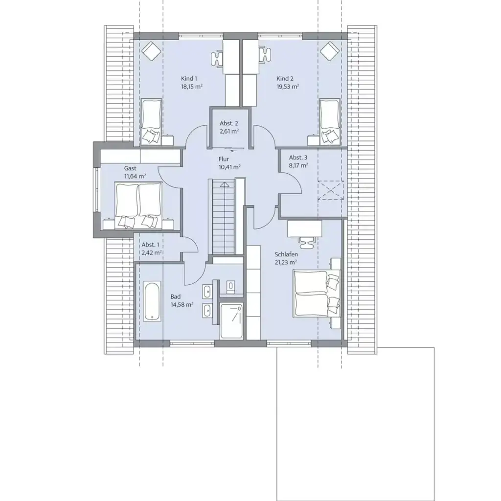 Grundriss Dachgeschoss