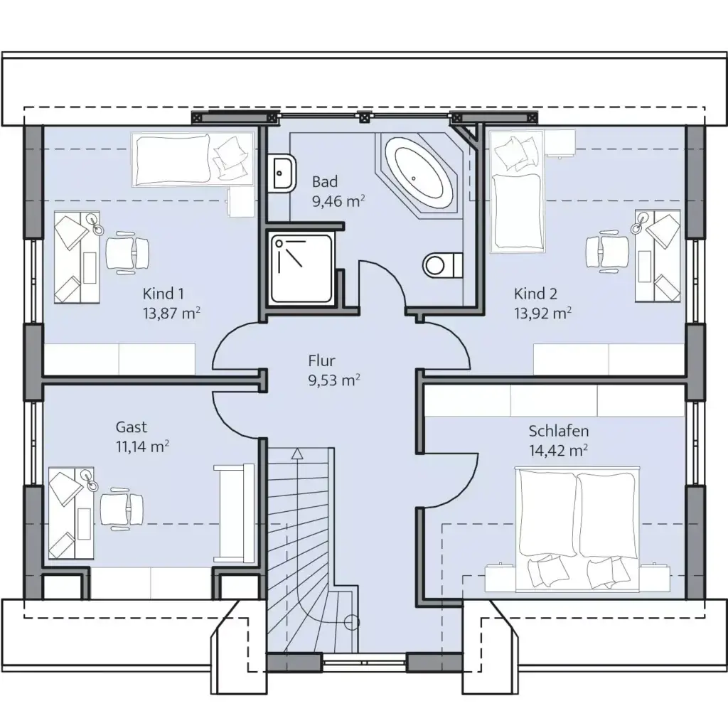 Grundriss Dachgeschoss