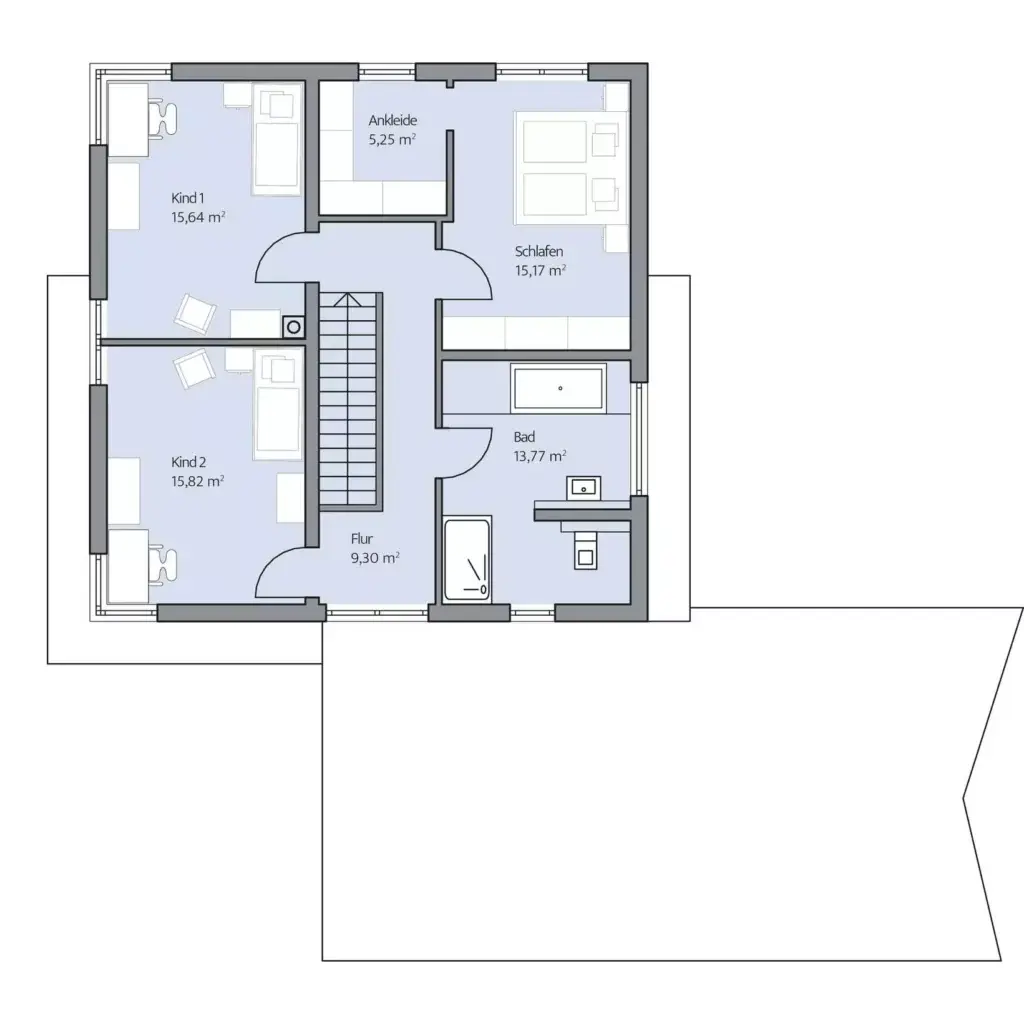 Grundriss Obergeschoss