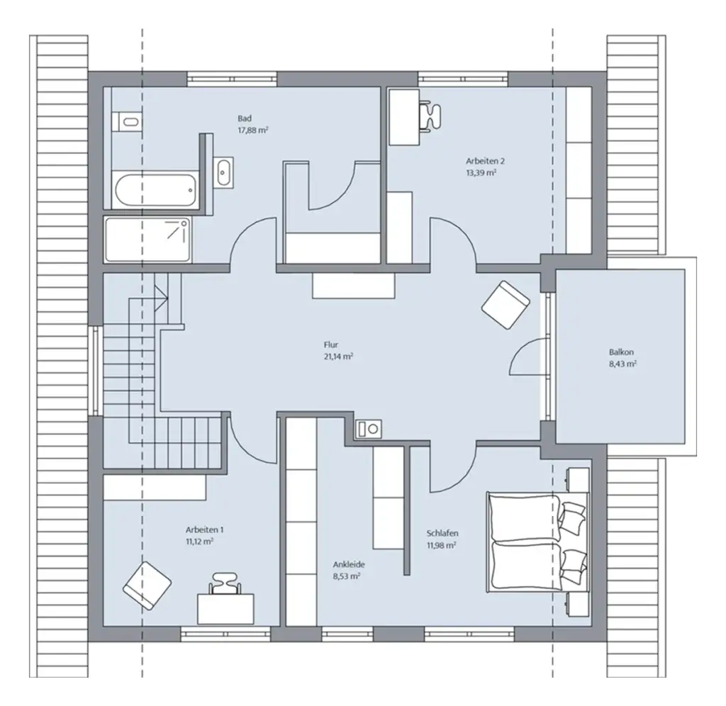 Grundriss Dachgeschoss