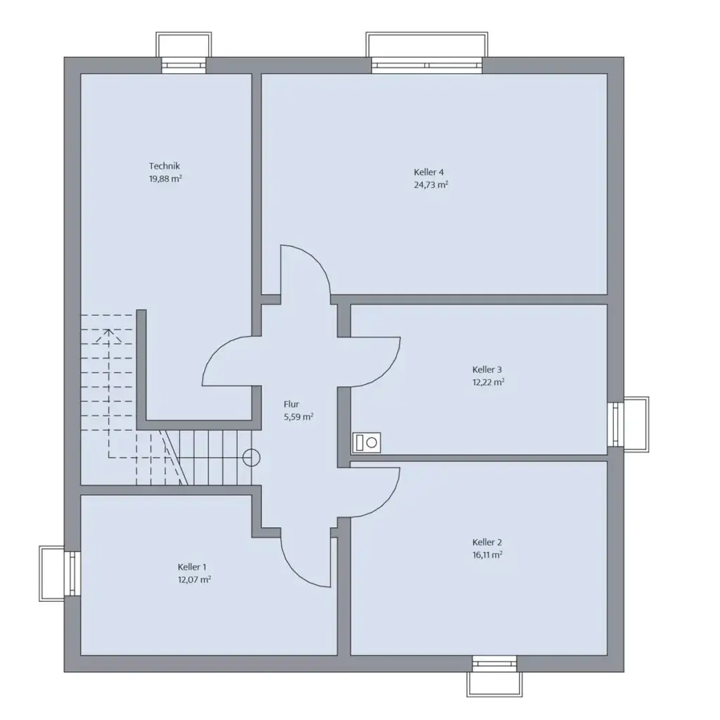 Grundriss Kellergeschoss