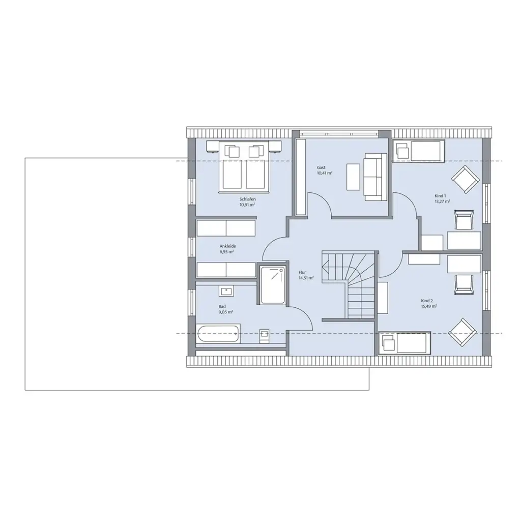 Grundriss Obergeschoss