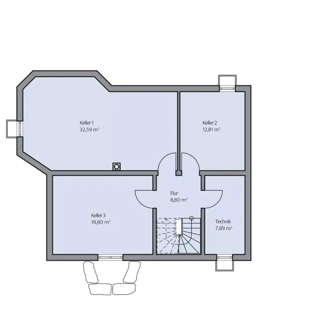 Grundriss Kellergeschoss