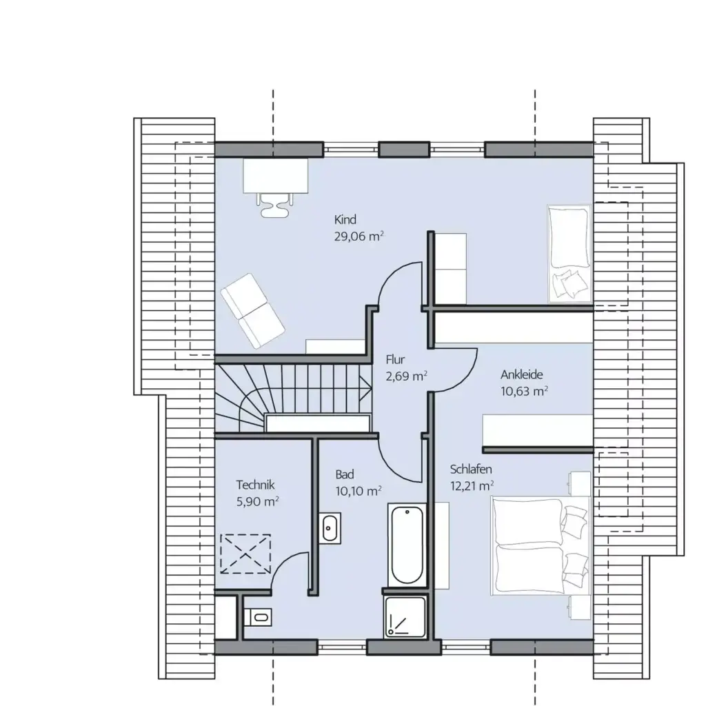 Grundriss Dachgeschoss