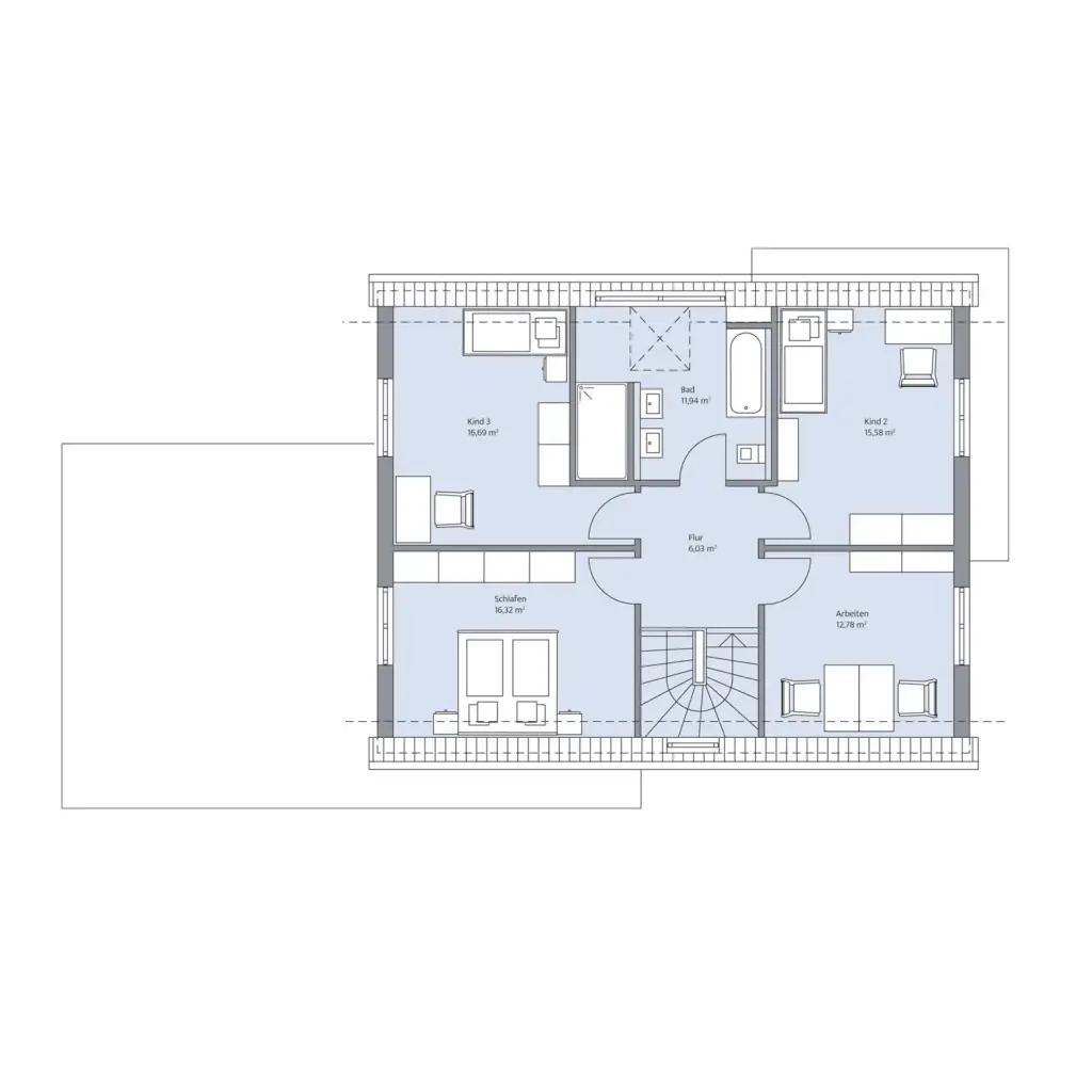 Grundriss Dachgeschoss