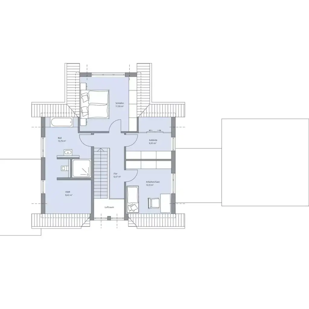 Grundriss Dachgeschoss