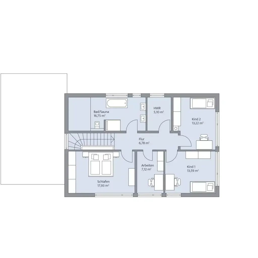 Grundriss Obergeschoss