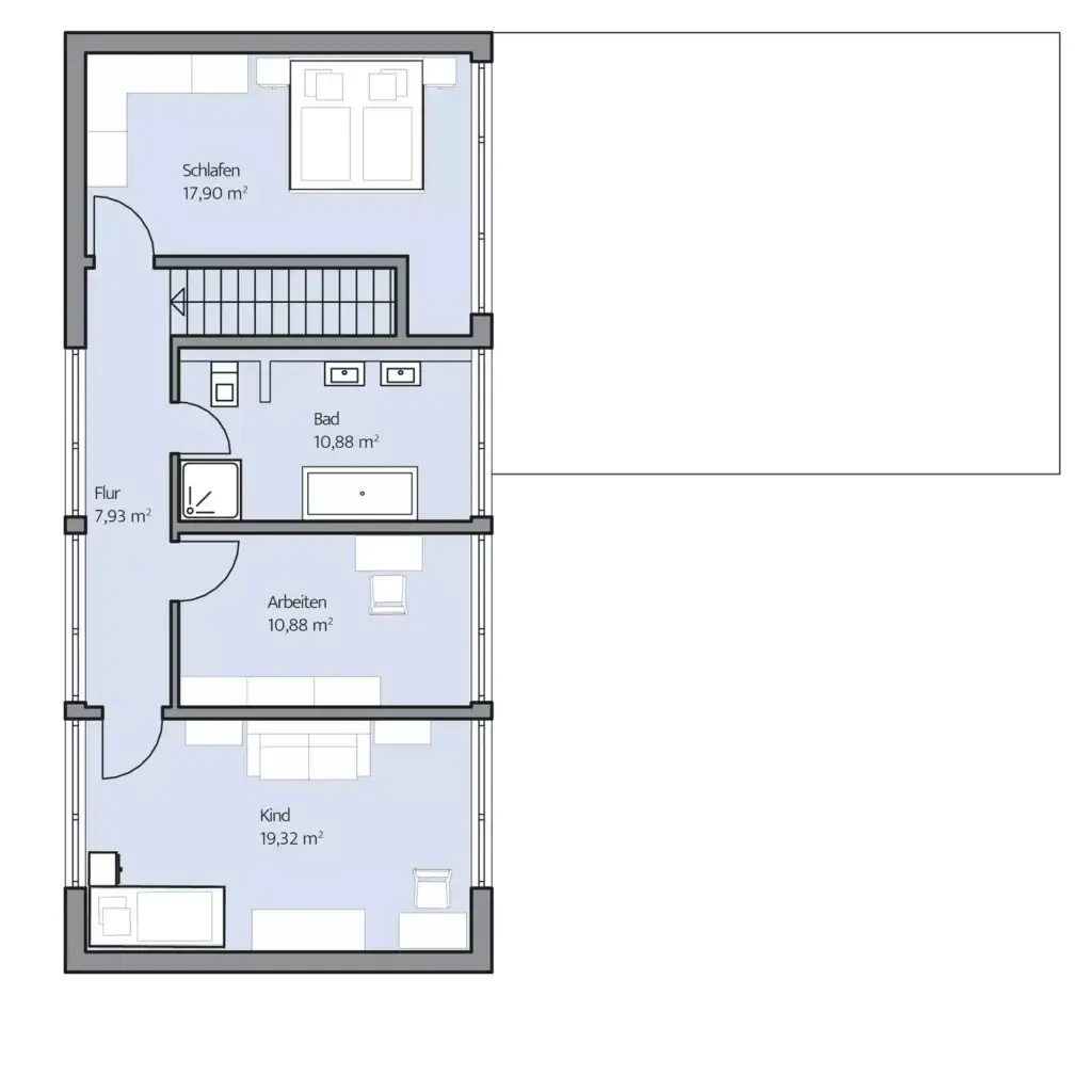 Grundriss Obergeschoss